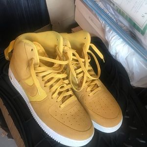 Mustard color sneakers